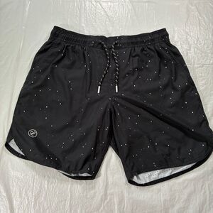 LEGENDS Luka 7" Paint Splatter Pockets Athletic Lined Shorts Mens Medium Black